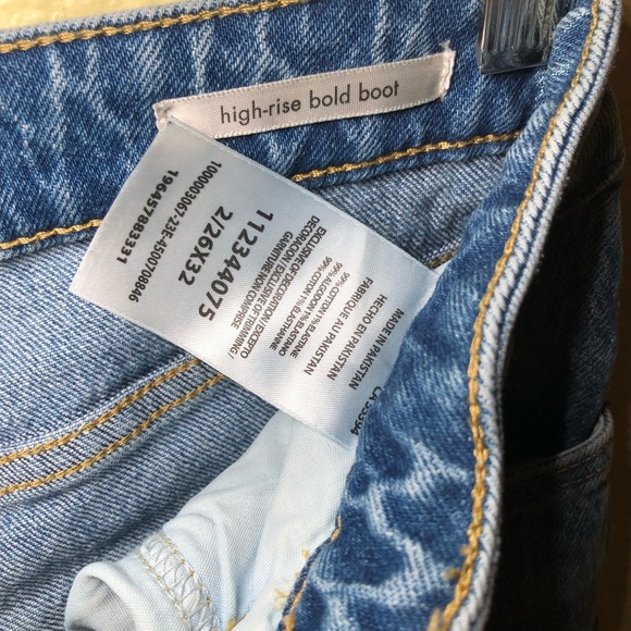 Womens Wrangler High Rise Bold Boot Cut Denim Jeans Cowgirl size 26X32 - Picture 7 of 7